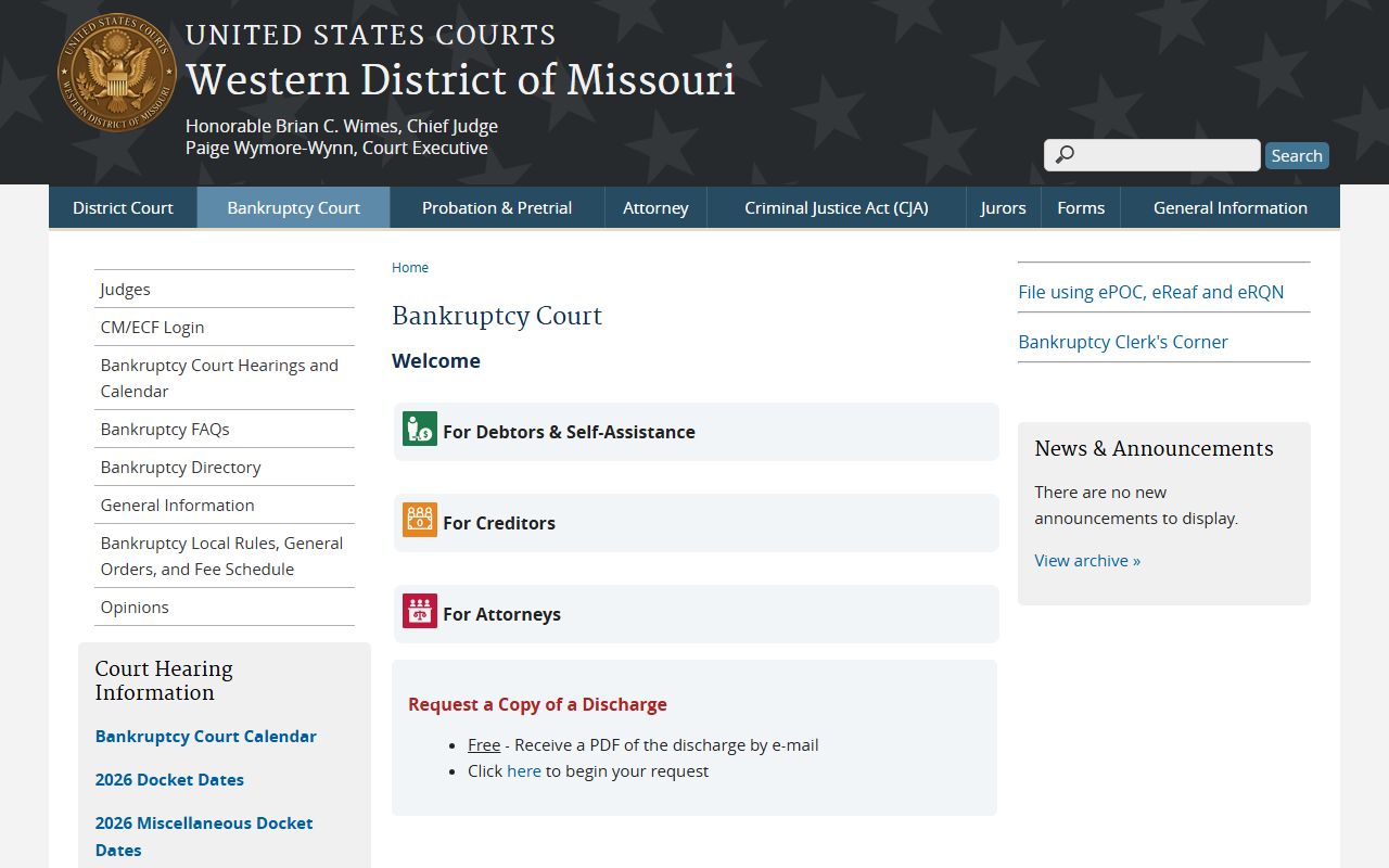 Callaway County Circuit Court federal bankruptcy court distinction